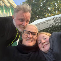 Stina med familj